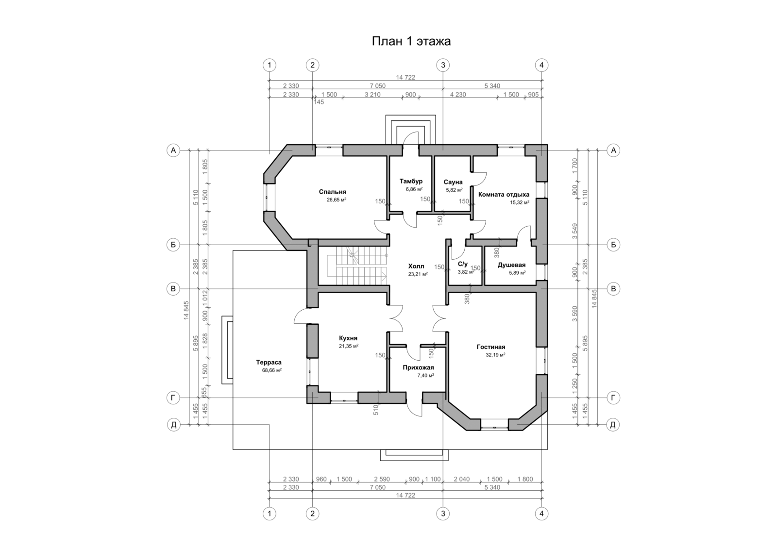 планировка этажа